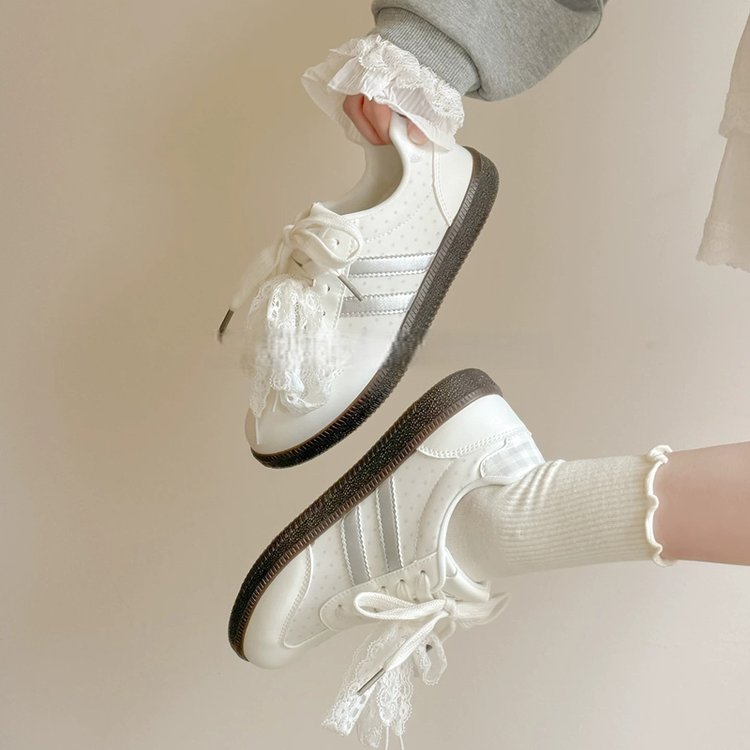 Women's breathable flat lace-up sneakers, summer versatile unique casual flats, comfortable lace-up ladies board shoes